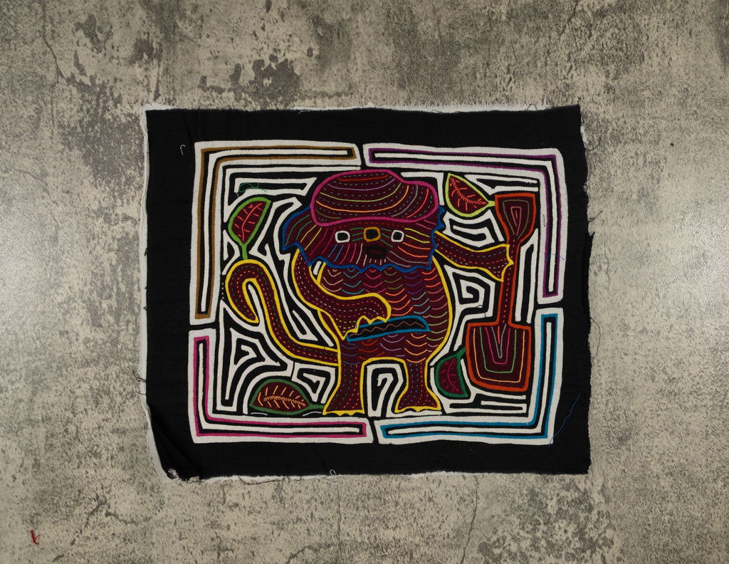 Traditional Burgundy Black And White Jolly Monster Mola