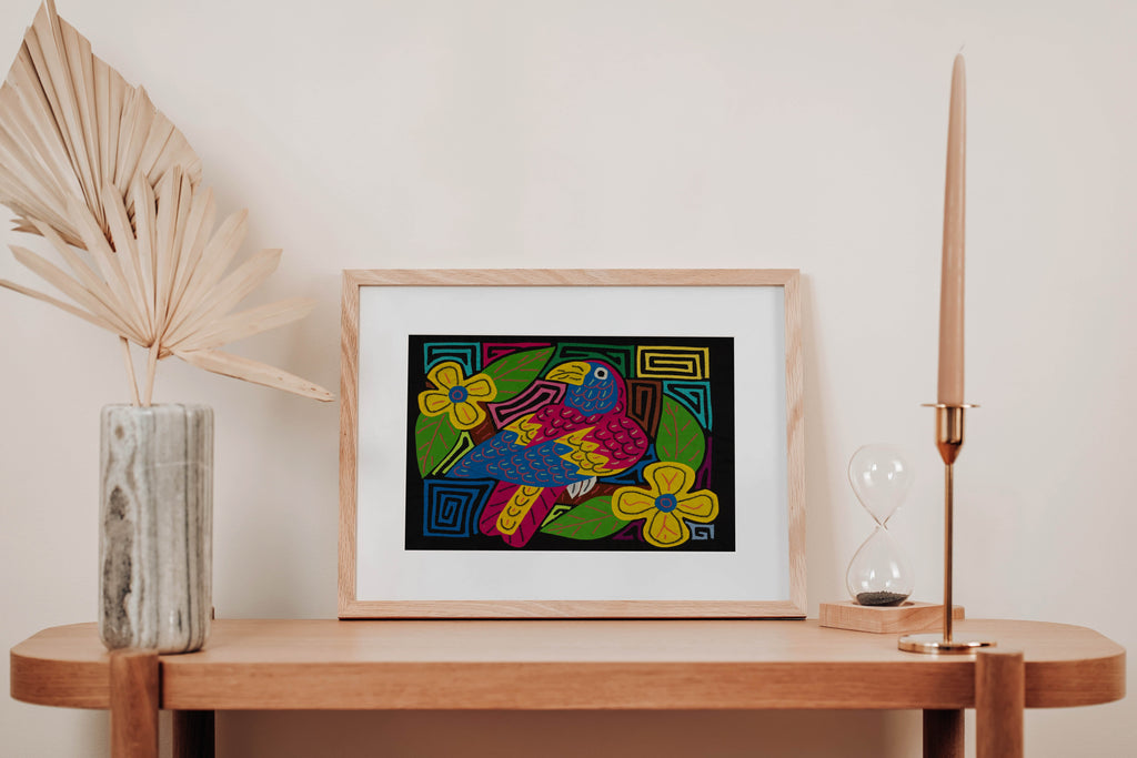 Fantasy Red Blue And Yellow Toucan Bird Mola
