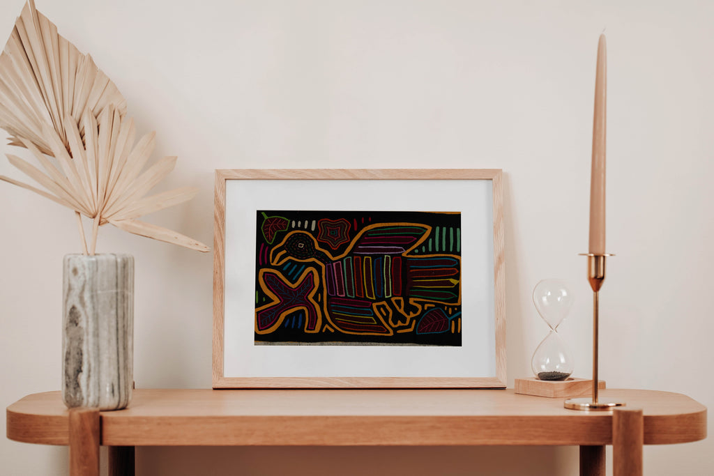 Classic Black And Gold Rainforest Bird Mola