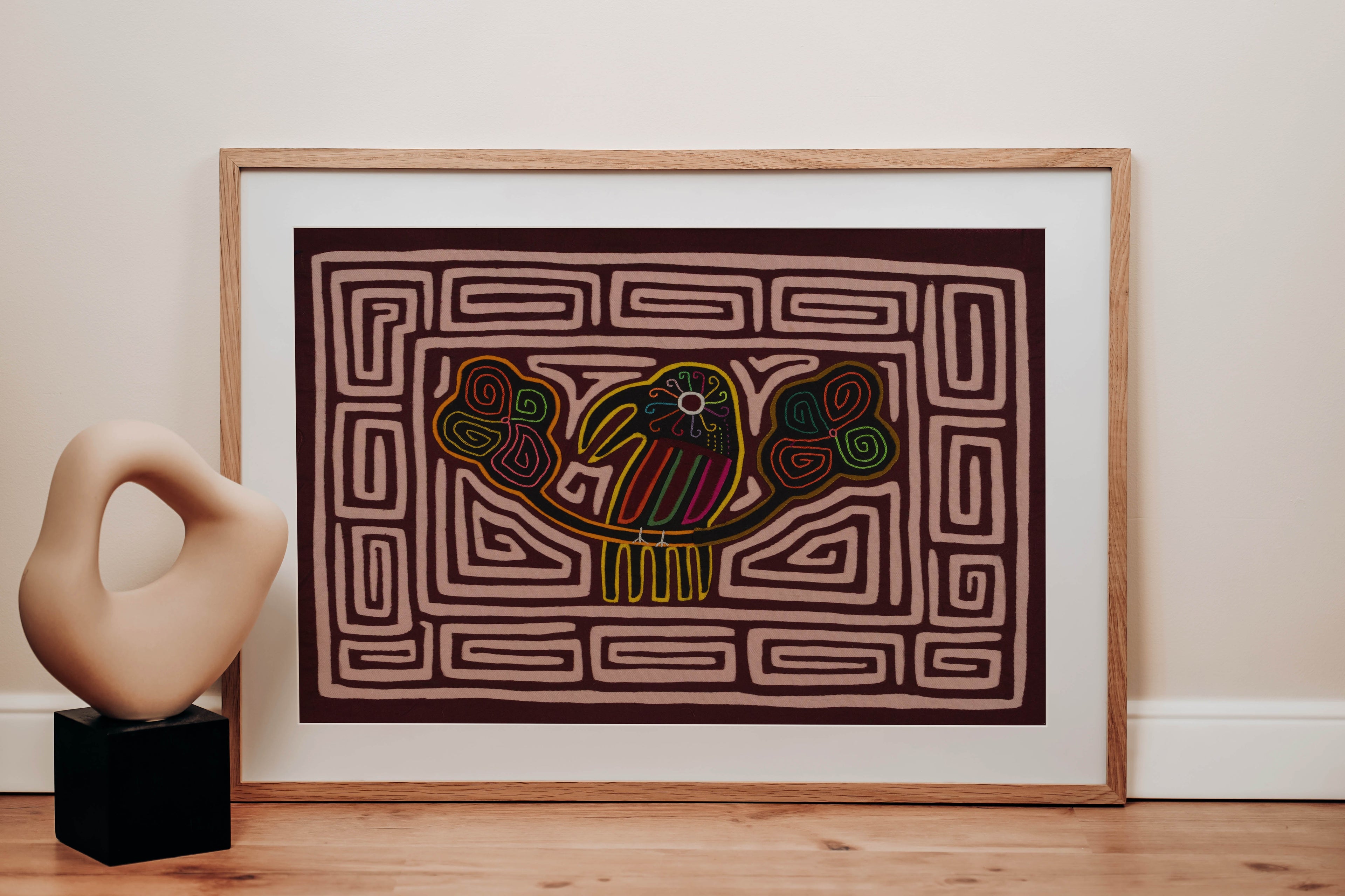 Traditional Greek Key Bird Mola
