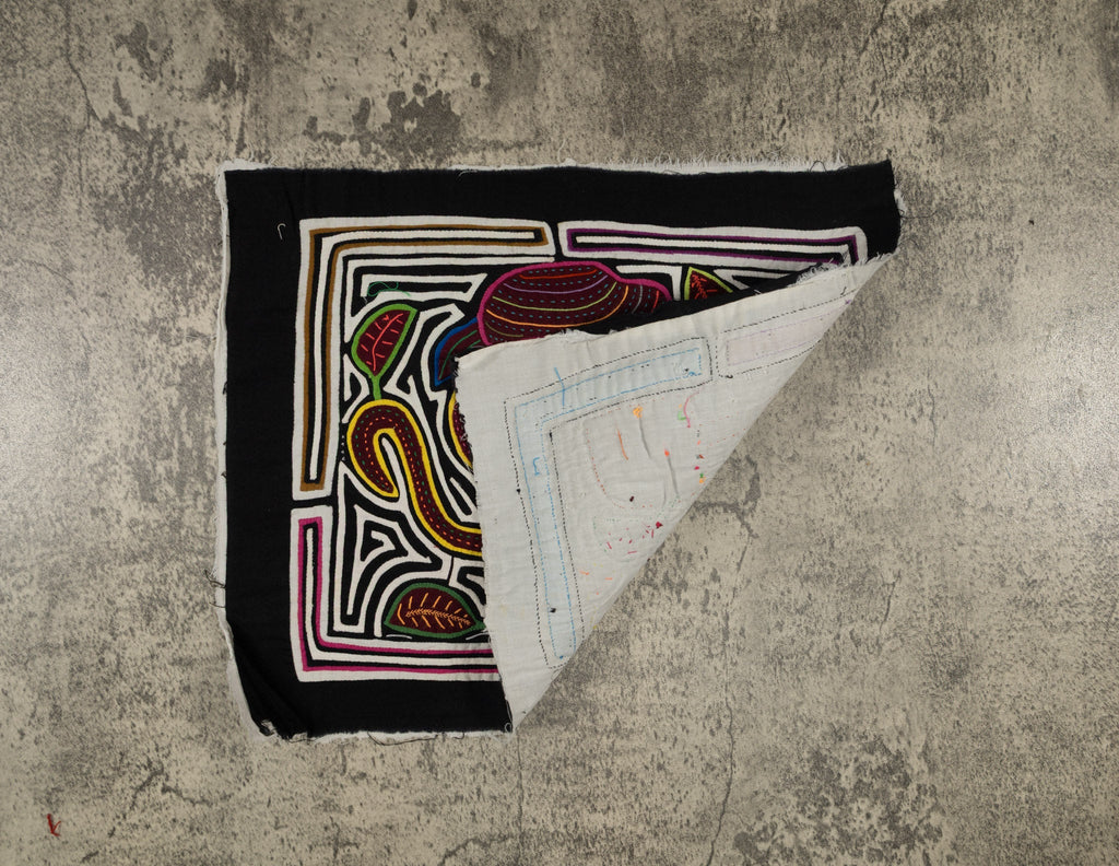 Traditional Burgundy Black And White Jolly Monster Mola
