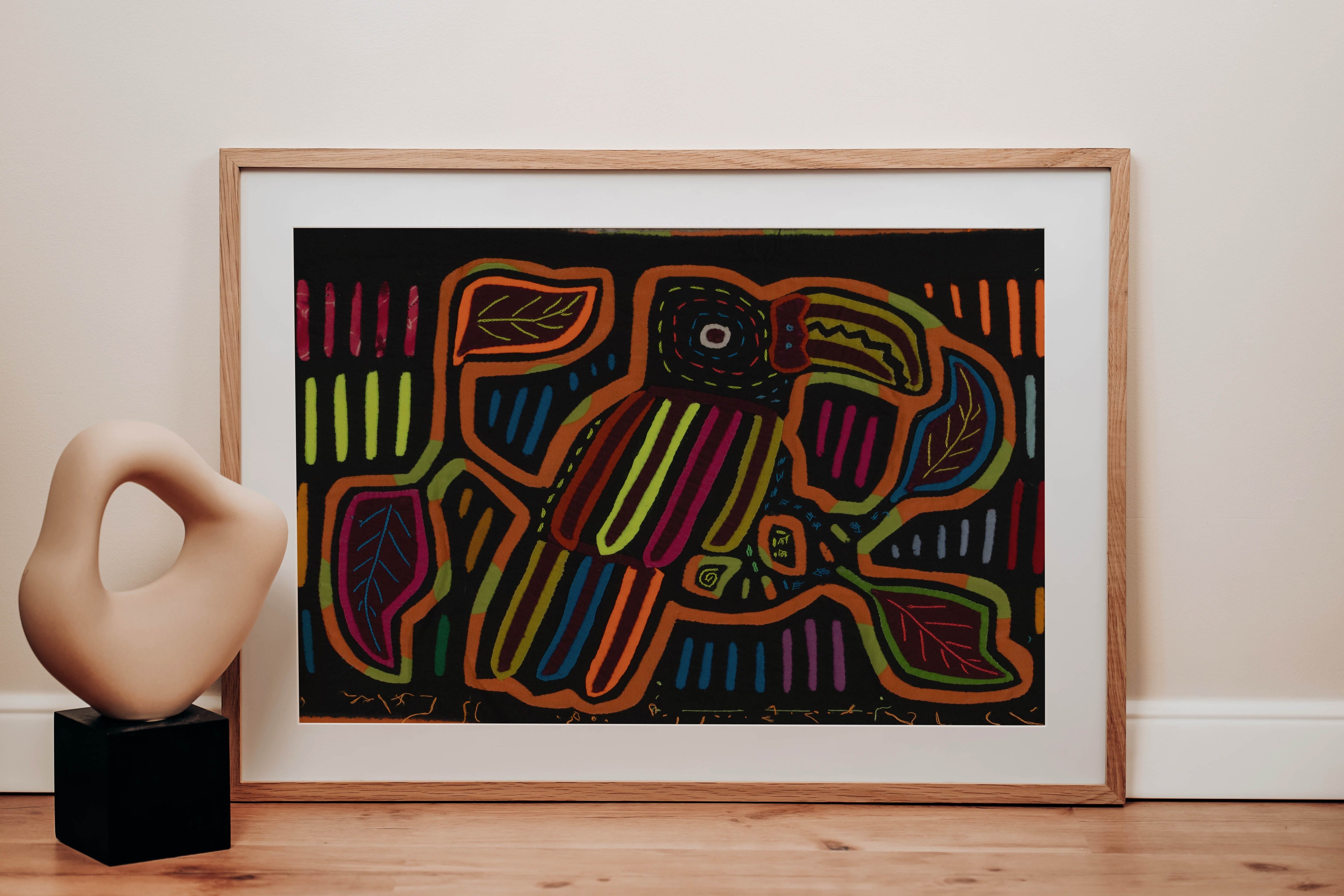 Rainbow Color Toucan Bird Mola