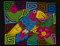 Fantasy Blue And Yellow Toucan Parrot Bird Mola
