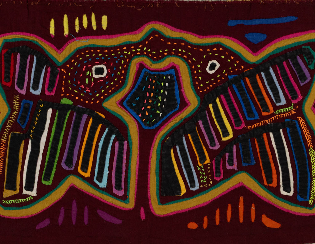 Traditional Multi-Color Hummingbird Kiss Mola