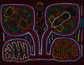 Multi-Color Bumblebee And Floral Flower Mola