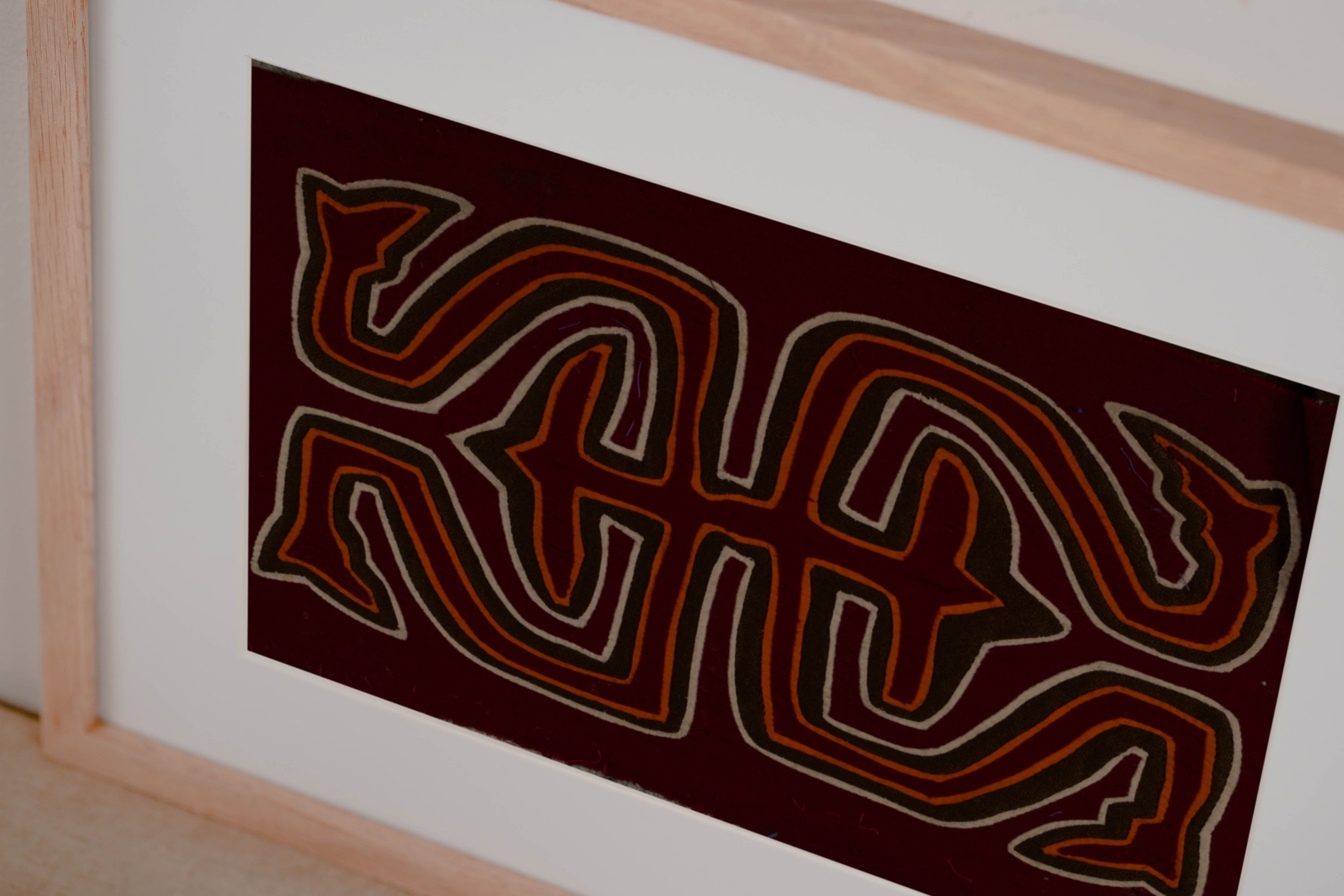 Maroon Classic Design Mola