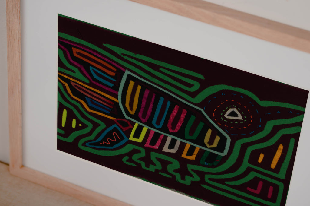 Classic Green And Maroon Jungle Bird Mola