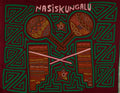 Traditional Burgundy and Green Musical Mola