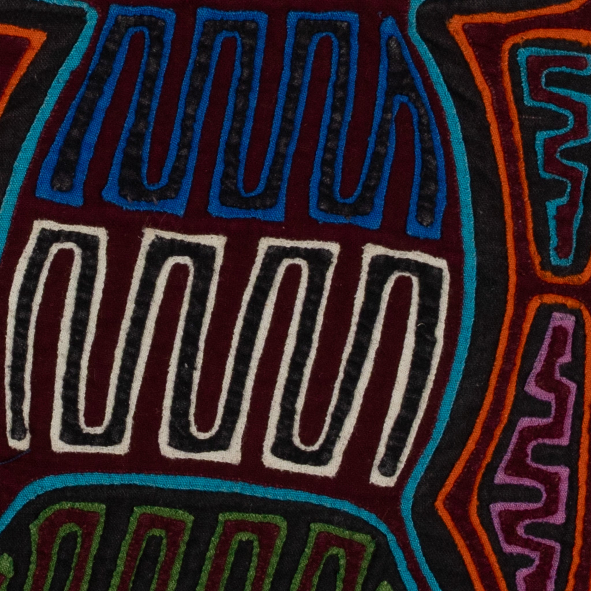 Traditional Burgundy And Blue Classic Design Mola
