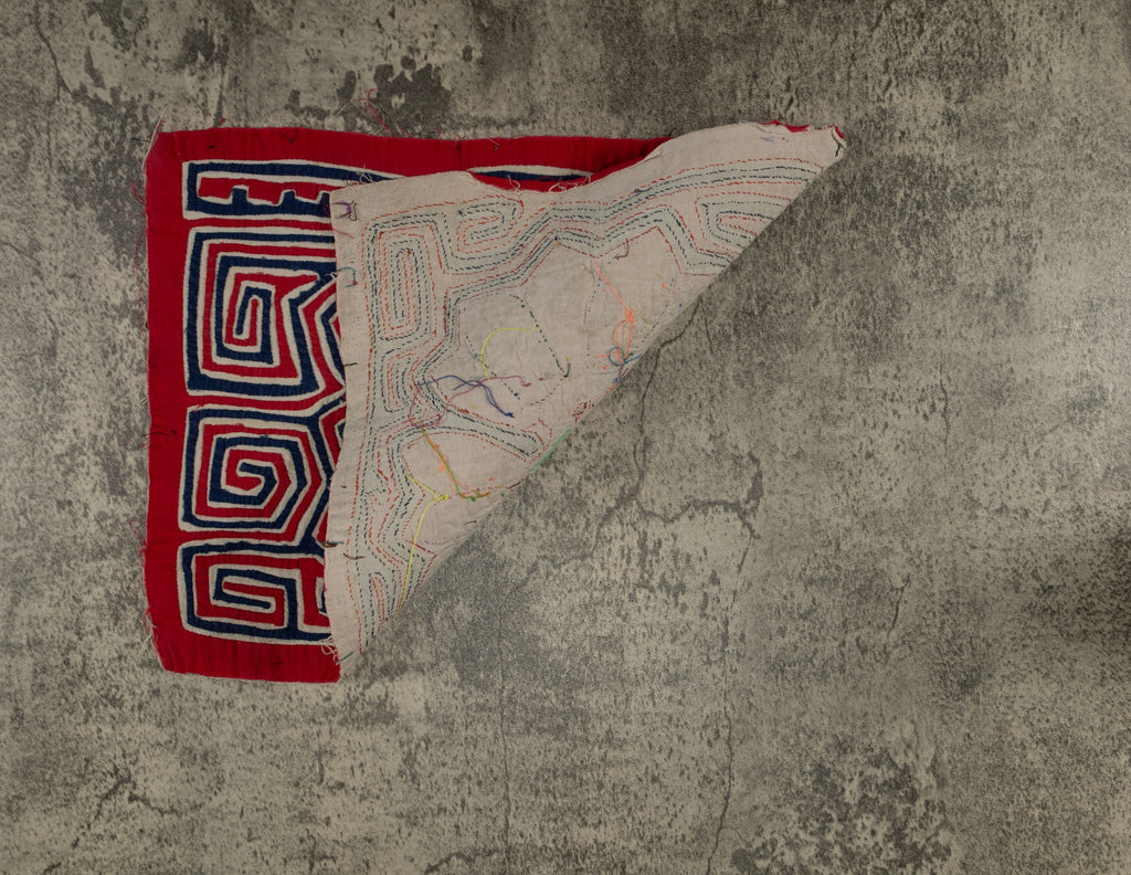 Classic Red White And Blue Floral Flower Mola