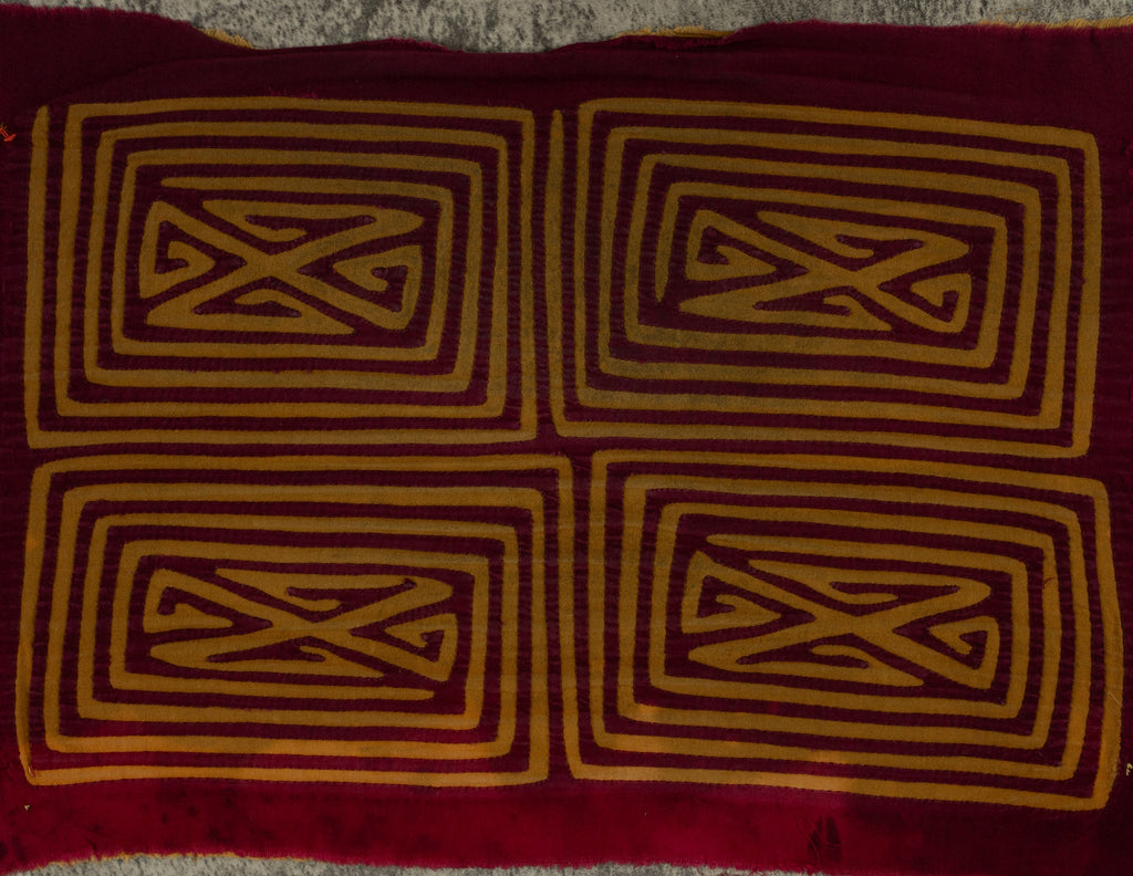Vintage Burgundy And Brown Classic Design Mola