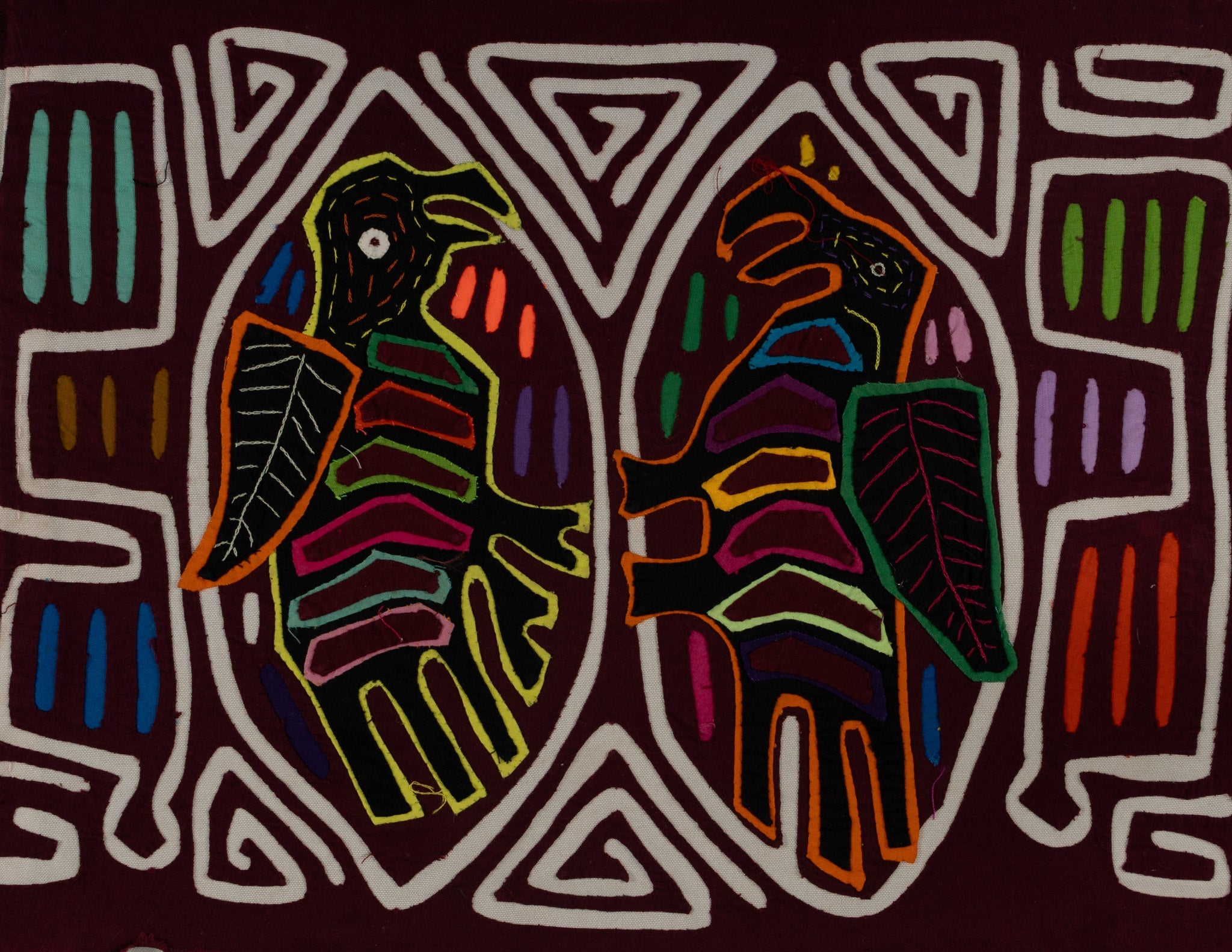 Classic Burgundy And White Buzzard Bird Mola