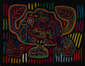 Multi-Color Mother Duck With Chick Mola