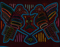 Maroon And Turquoise Kingfisher With Fish Mola