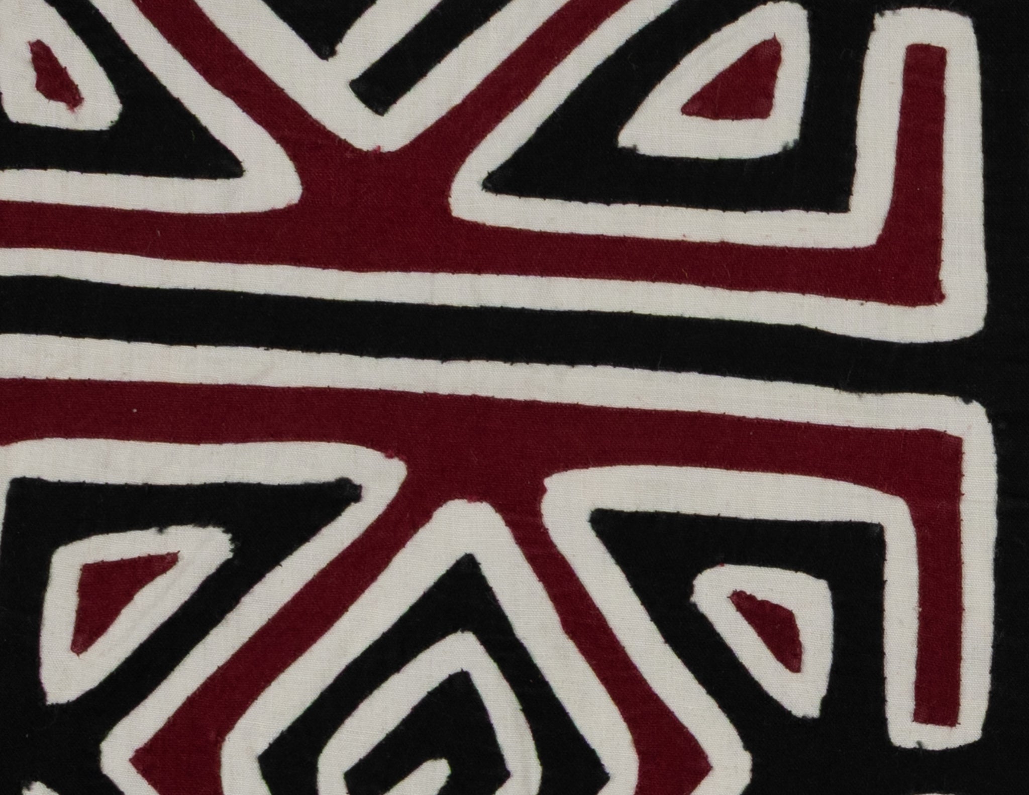 Traditional Burgundy Black And White Classic Design Mola