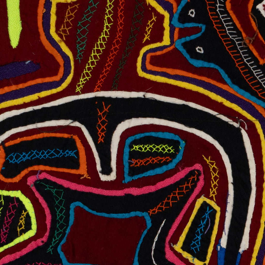 Traditional Multi-Color Fish And Jug Mola