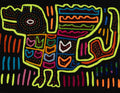 Traditional Black And Green Jungle Queen Mola