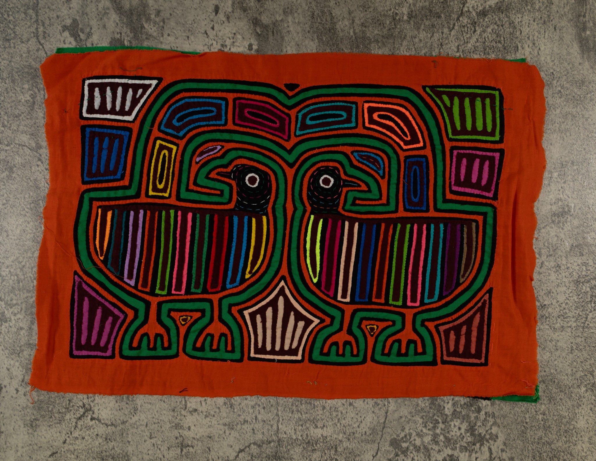 Orange And Green Tale Of Two Tails Mola