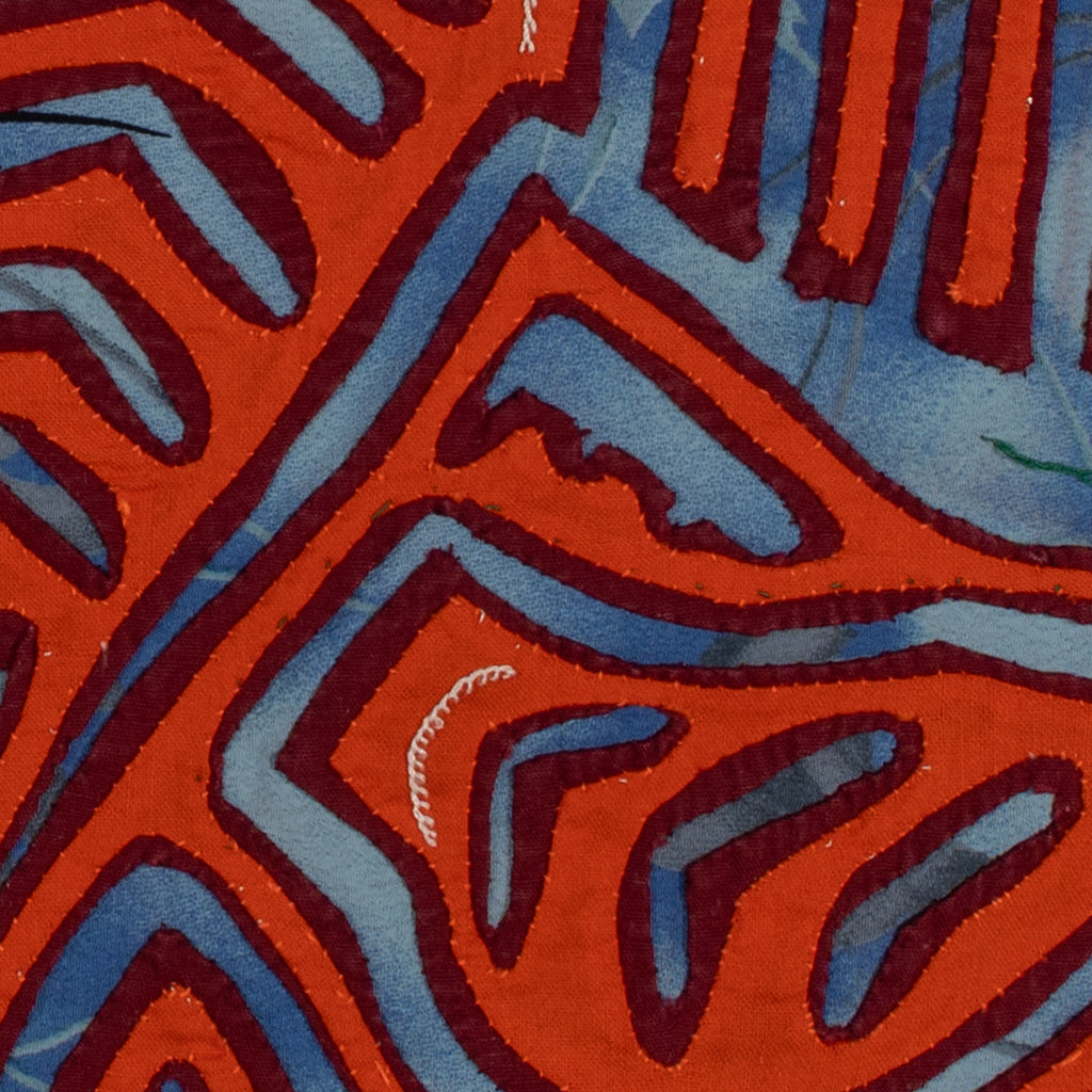 Vintage Orange And Blue Bird Mola