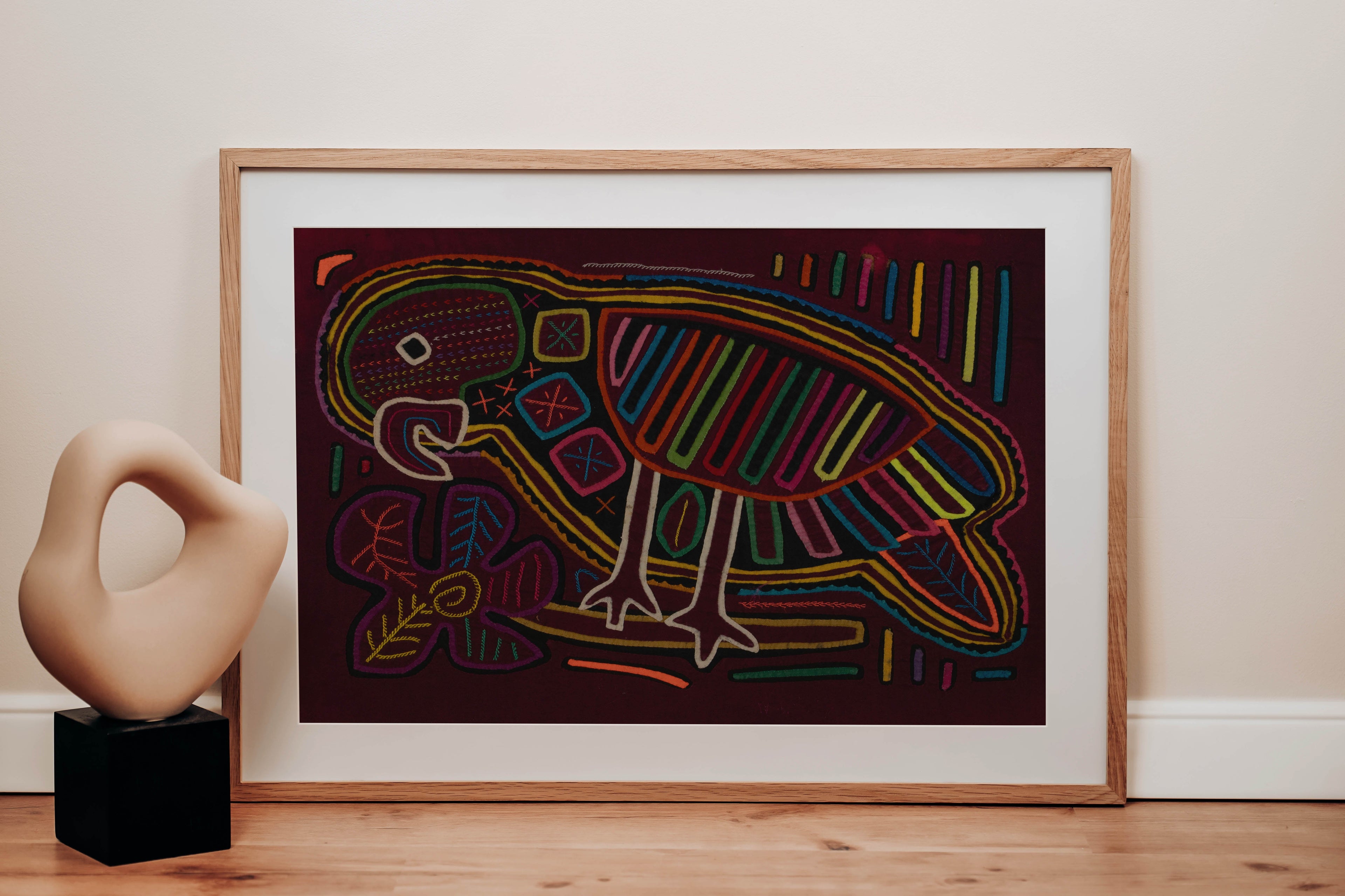 Traditional Multi-Color Parrot Bird Mola