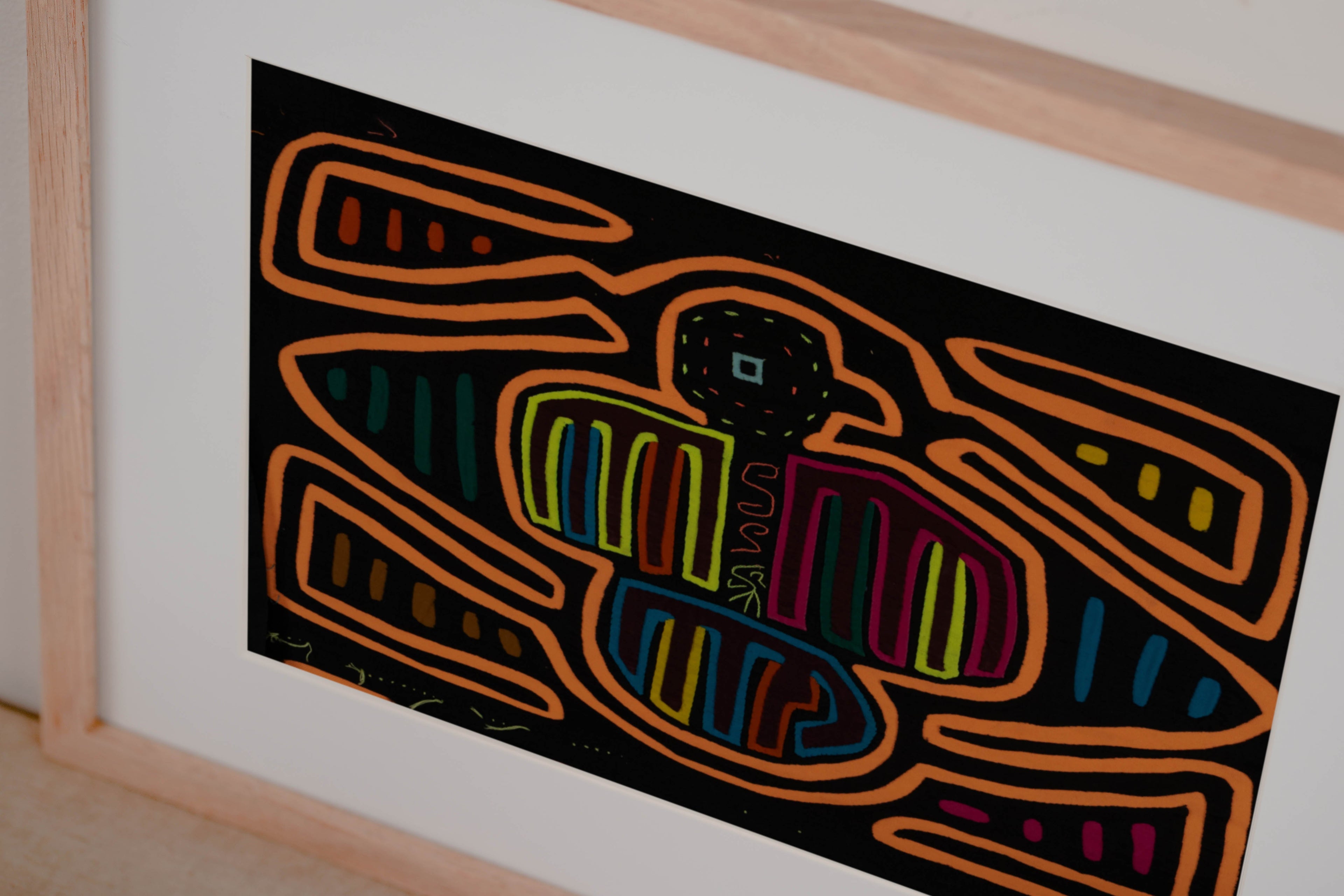 Classic Black And Orange Thunderbird Design Mola