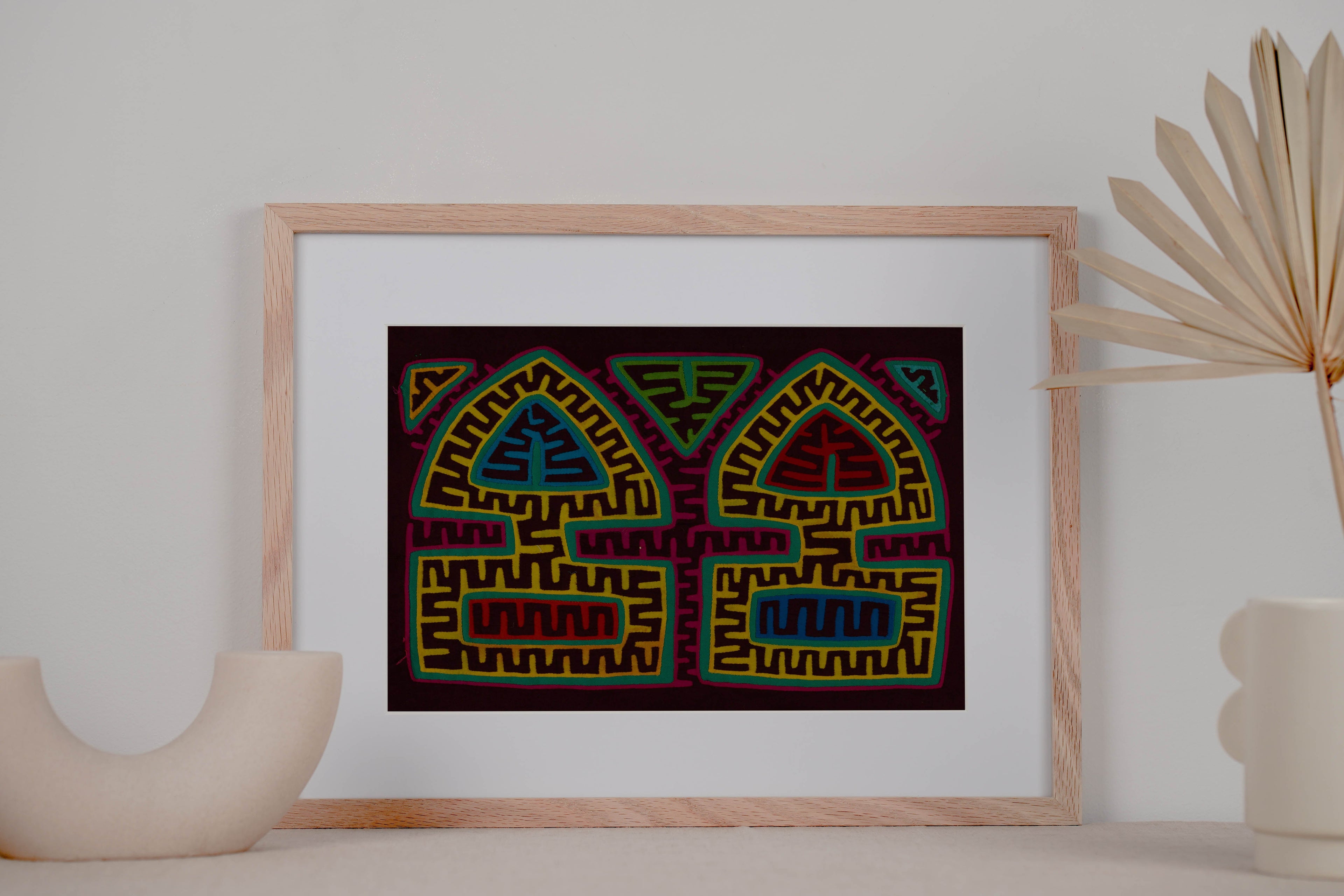 Burgundy And Yellow Arrowhead Mola