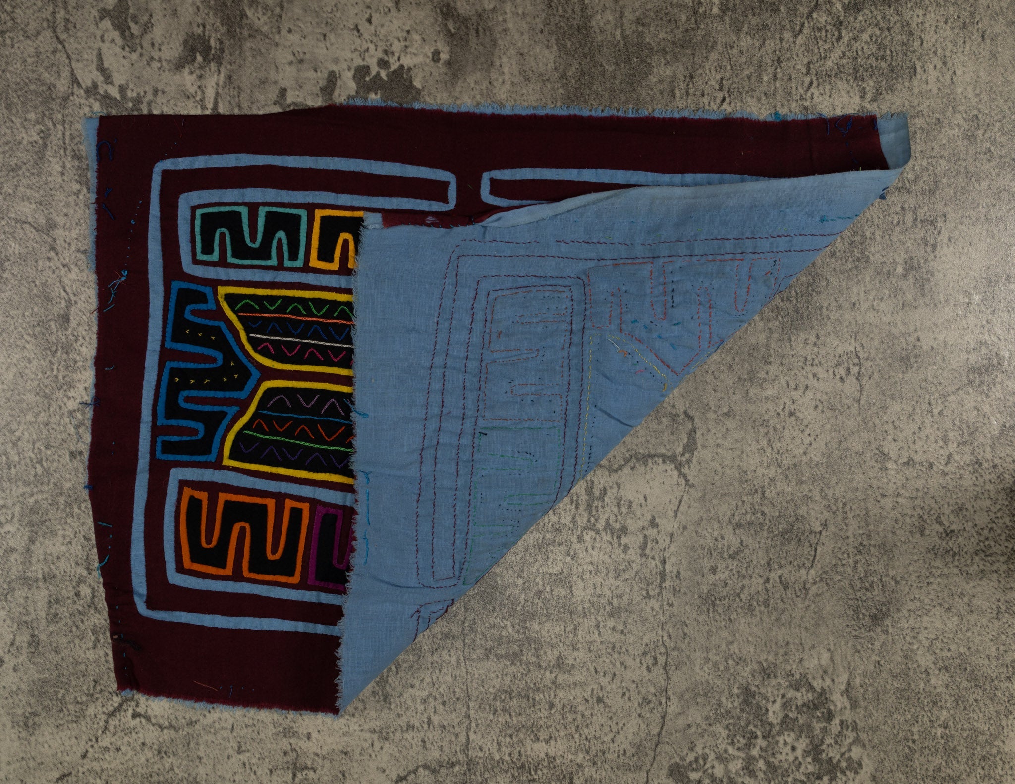 Classic Burgundy And Blue Butterfly Mola