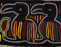 Traditional Black And Gray Bird Mola