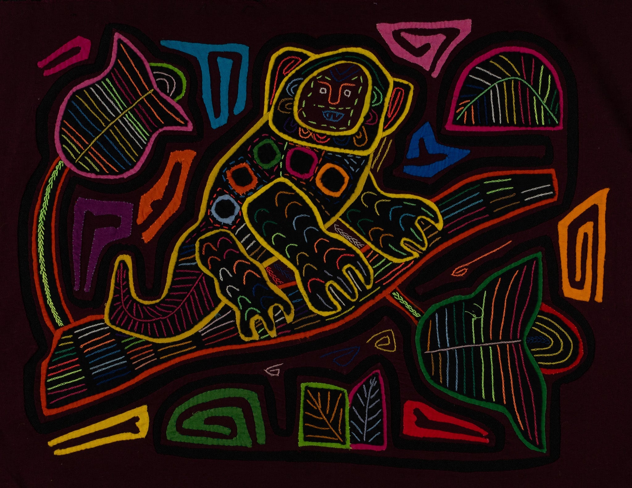 Burgundy And Pink Monkey Ape Of The Jungle Mola