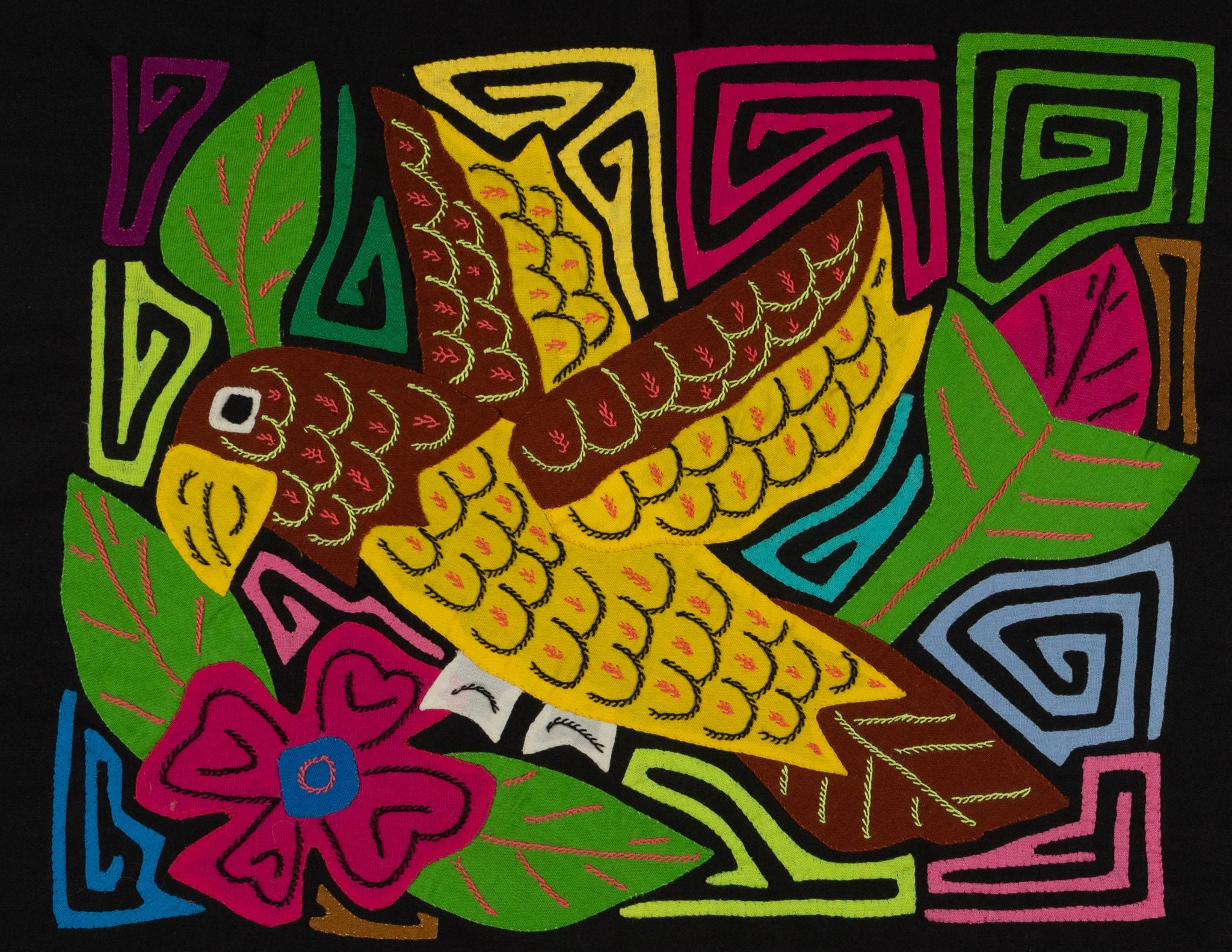 Fantasy Brown And Yellow Parrot Bird Mola