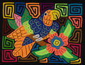 Fantasy Blue Orange Parrot Mola