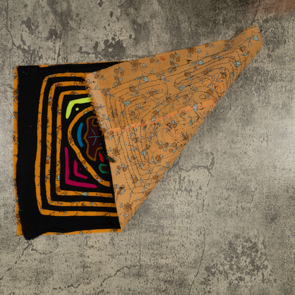 Vintage Black And Gold Floral Background Mola