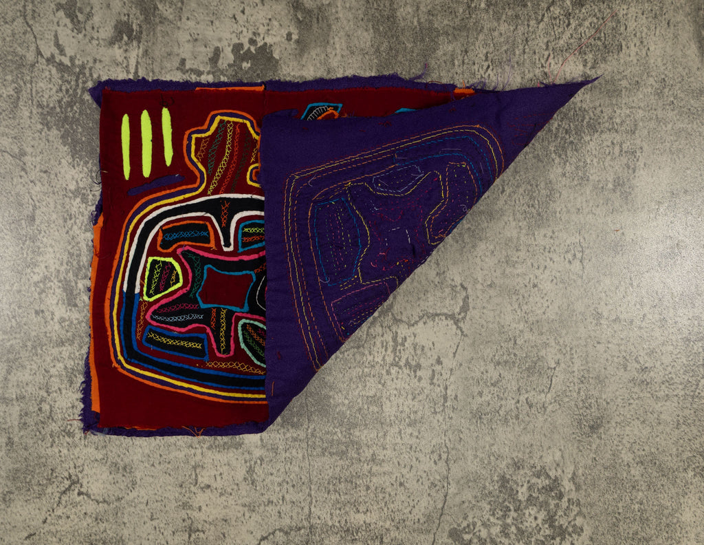Traditional Multi-Color Fish And Jug Mola