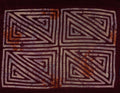 Vintage Burgundy And White Mola