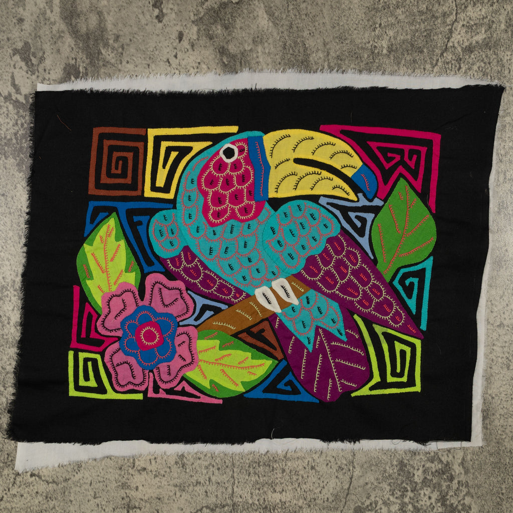 Fantasy Blue And Purple Toucan Bird Mola