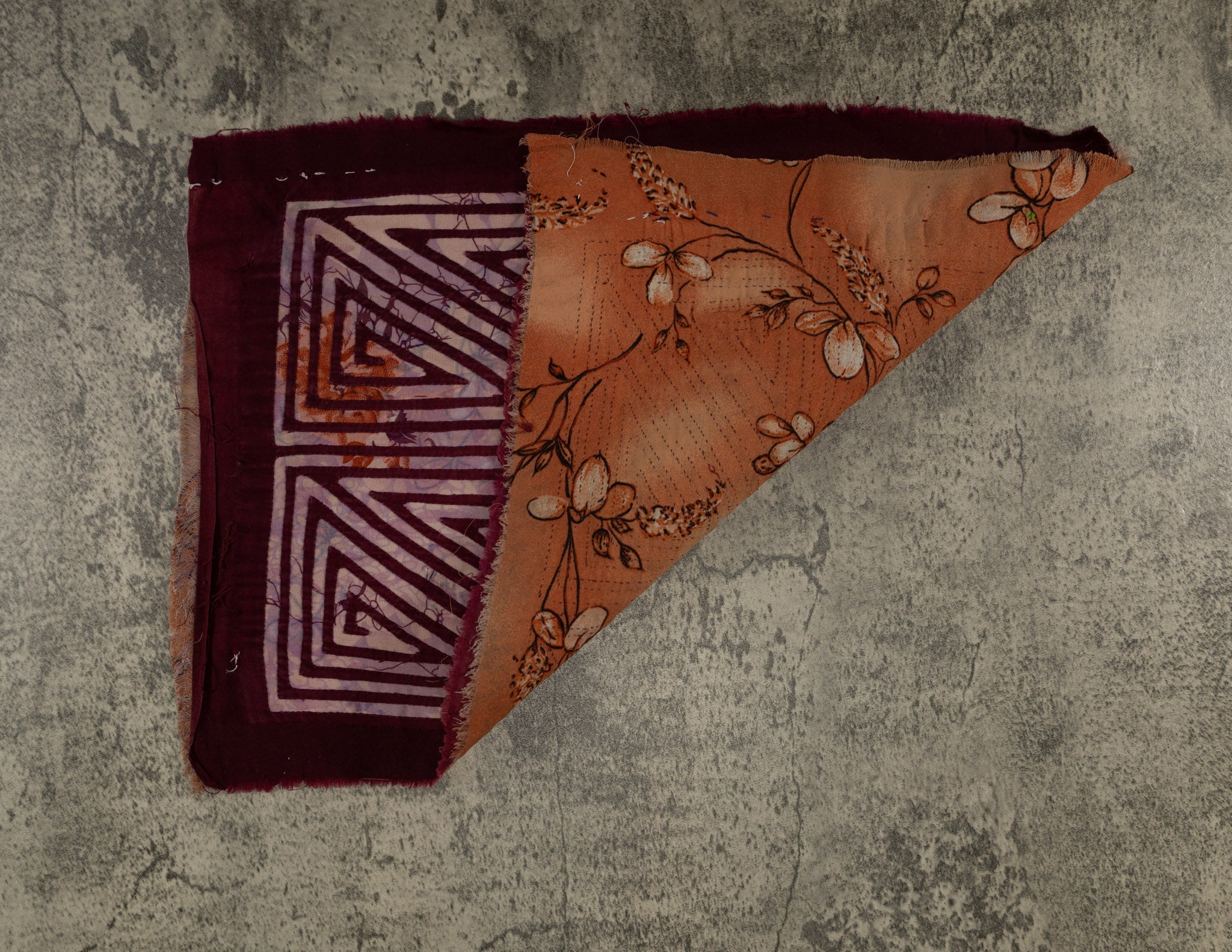 Vintage Burgundy And White Mola