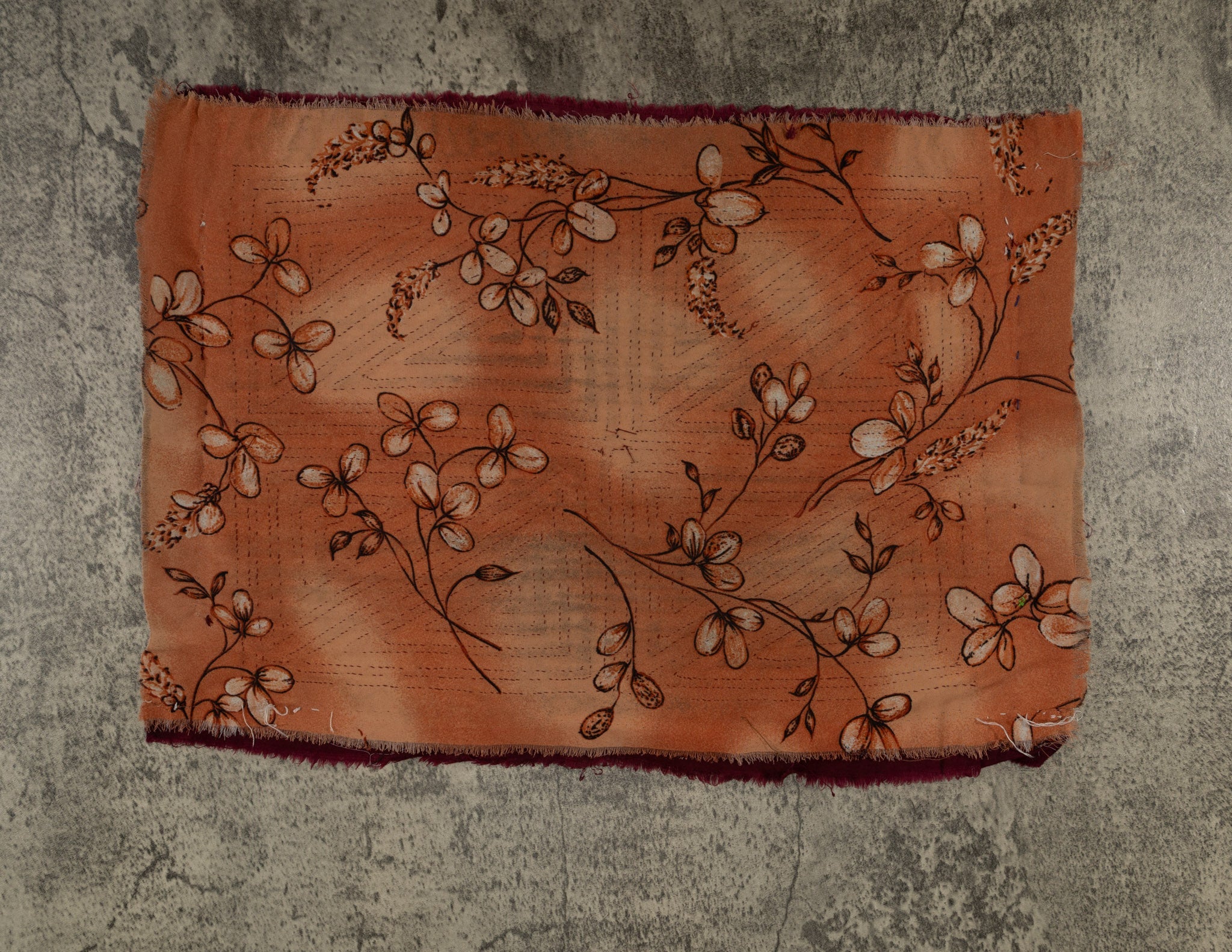 Vintage Burgundy And White Mola