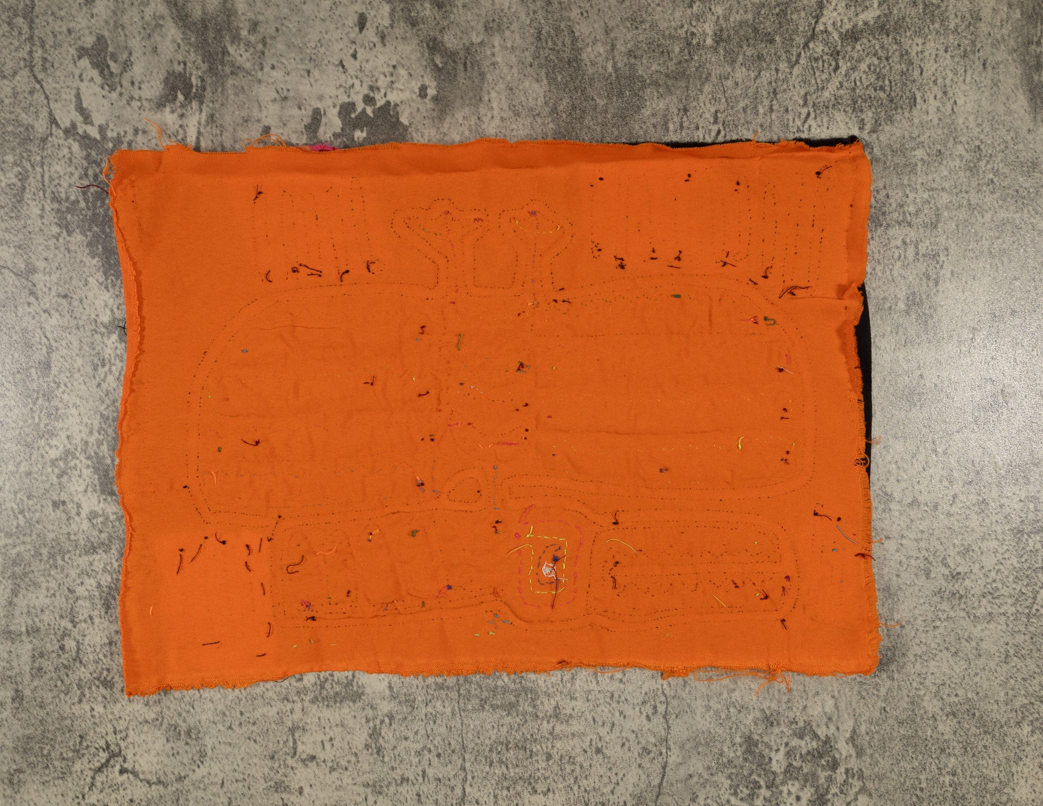 Traditional Black And Orange Thunderbird Mola