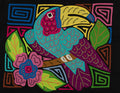 Fantasy Purple And Blue Toucan Parrot Bird Mola