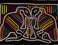 Traditional Black And White Rainbow Lovebird Mola