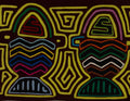 Traditional Multi-Color Flower Basket Mola