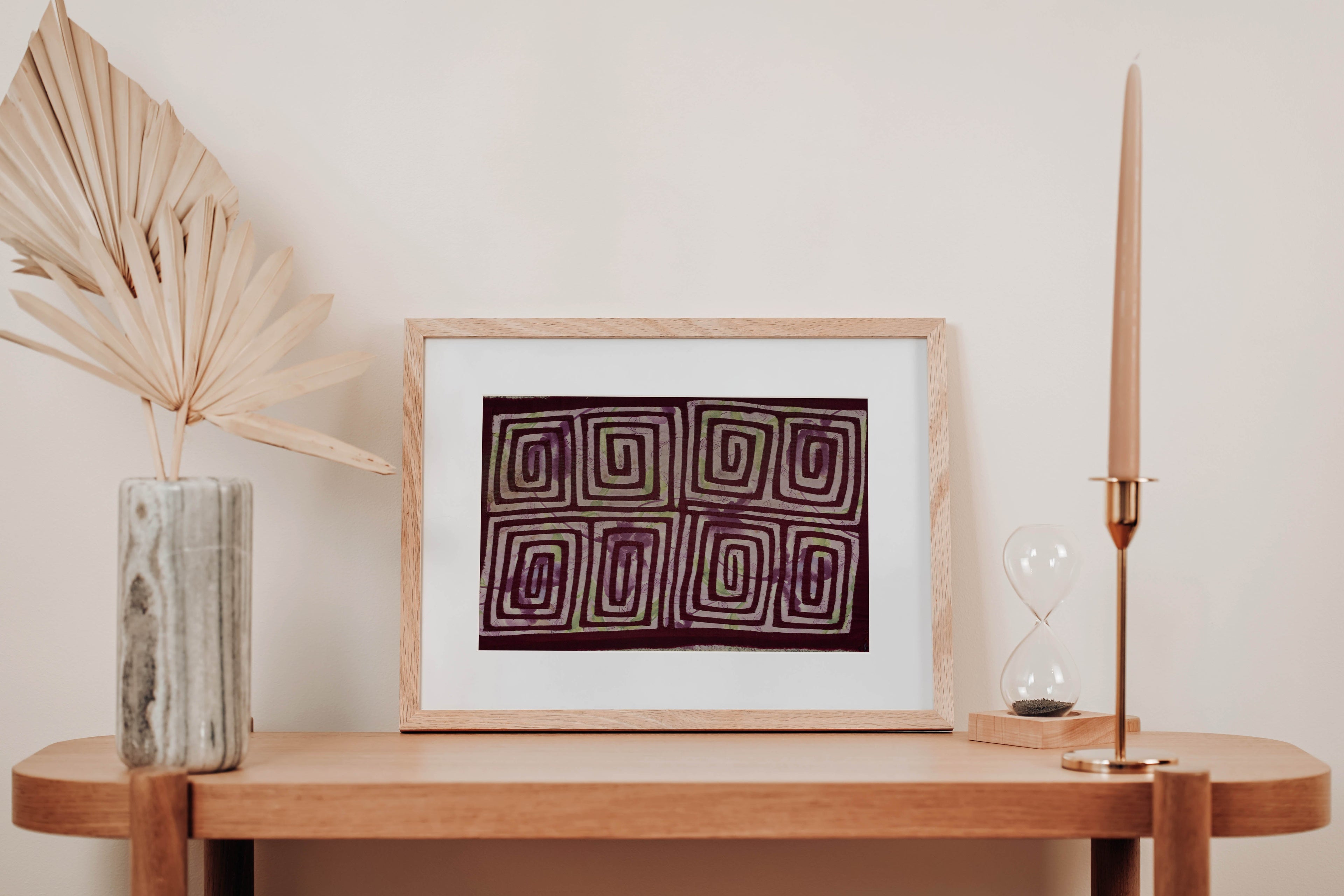 Vintage Purple And White Floral Background Mola