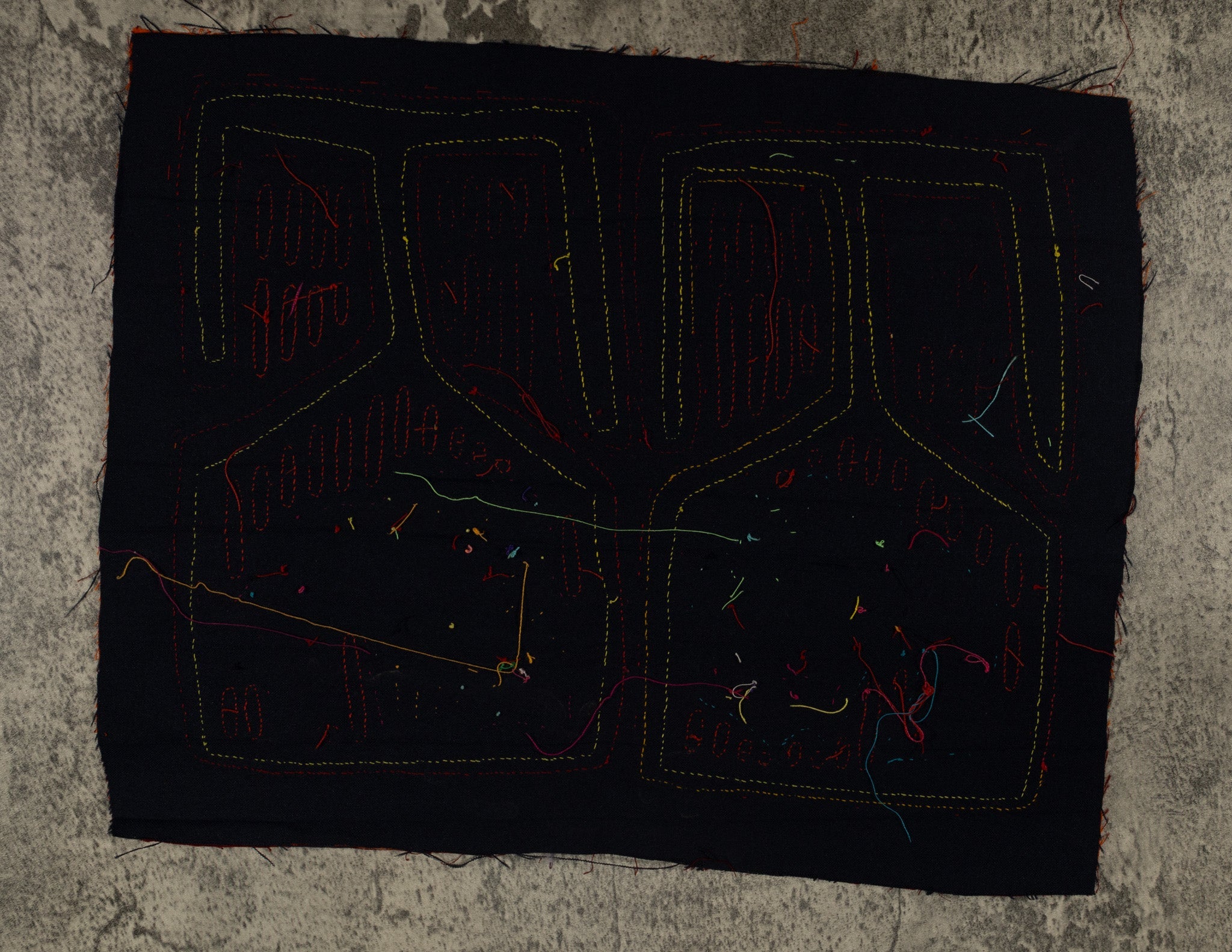 Traditional Maroon Orange And Yellow Fish Mola
