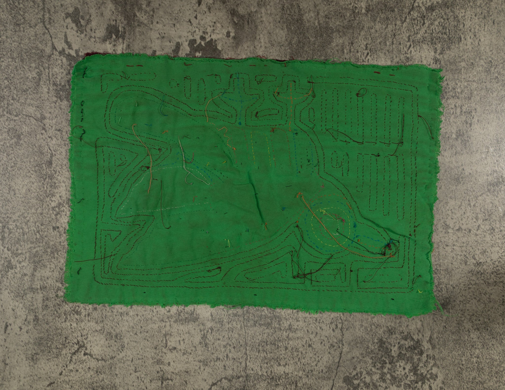 Classic Maroon And Green Jungle Bird Mola