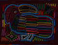 Maroon And Turquoise Jungle Bird Mola