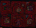 Traditional Black And Red Classic Design Mola
