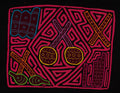 Traditional Pink And Black Musical Instrument Mola