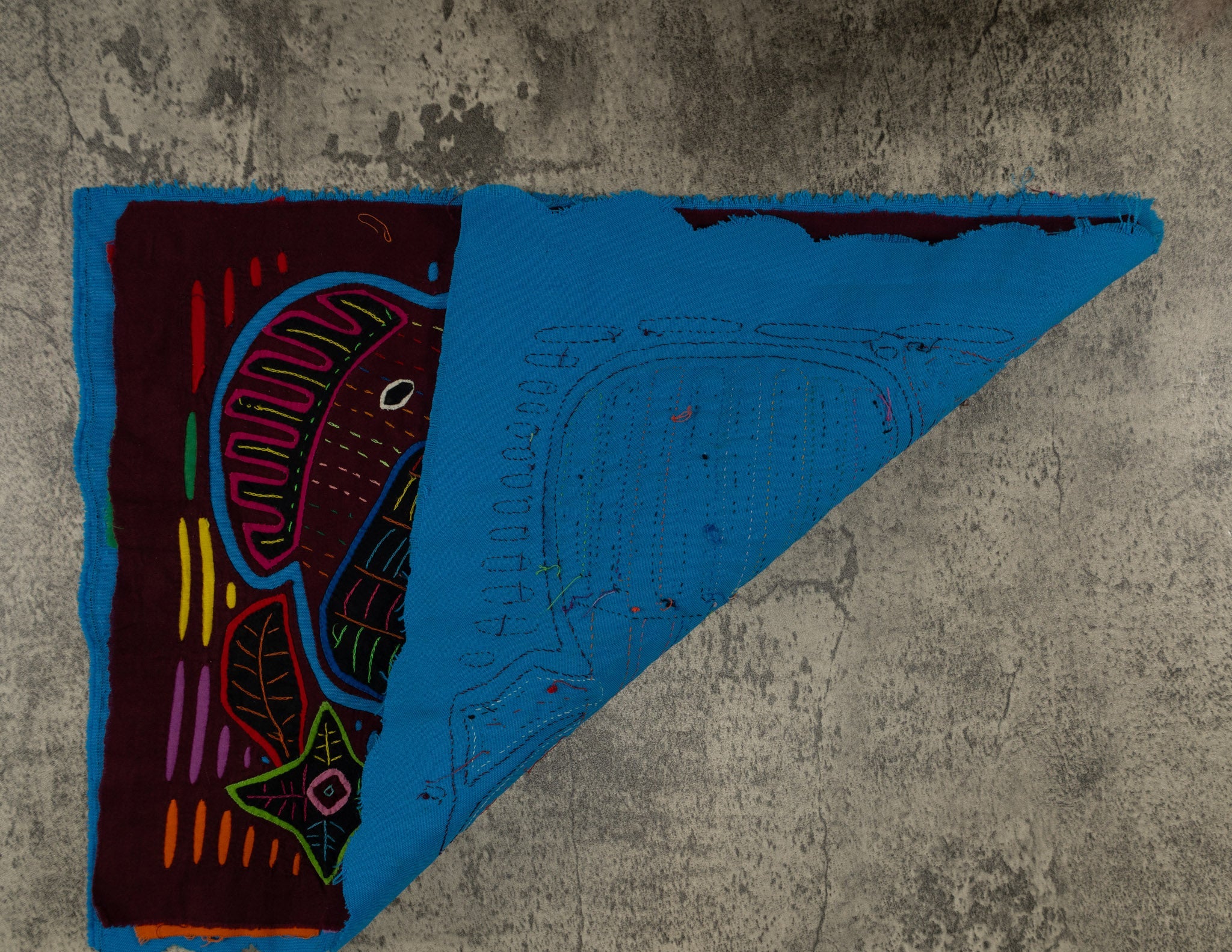 Maroon And Turquoise Jungle Bird Mola