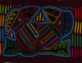 Maroon And Turquoise Jungle Bird Mola