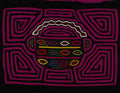 Black And Purple Flower Basket Mola